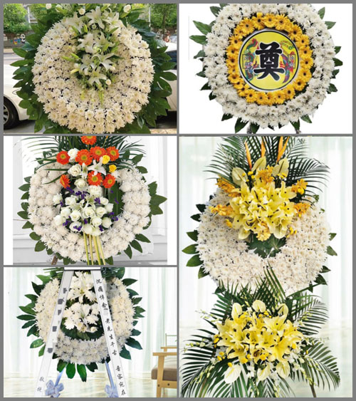 广东广州市白云区钟落潭镇华坑村花圈速递
